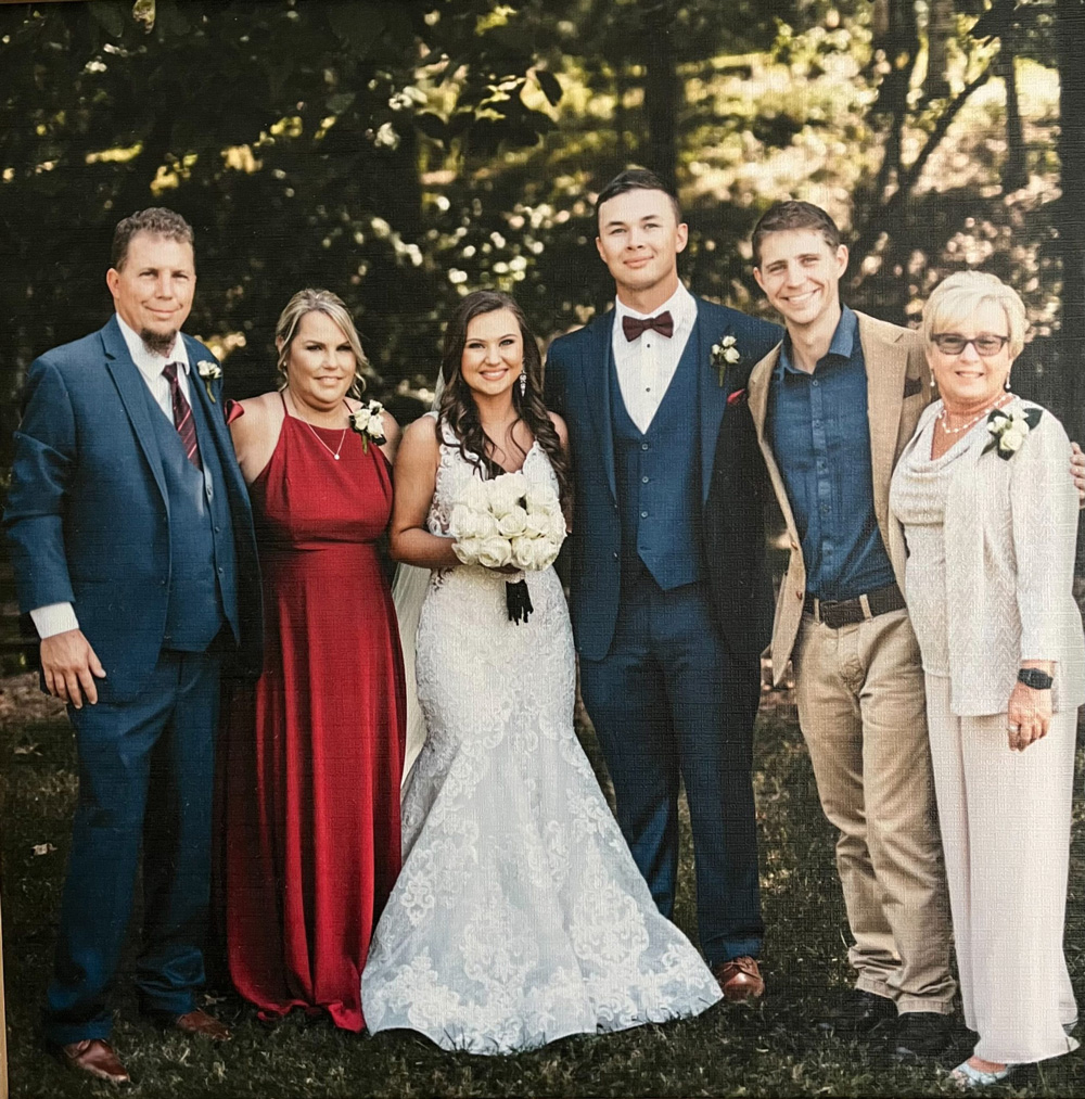 Bree Corley Sorgee Family wedding picture