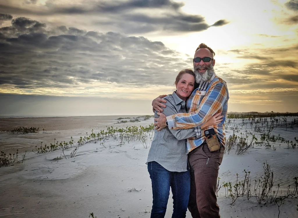 Grey and Kaysi Darrah picture on the beach